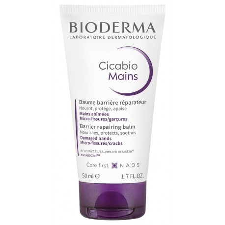 Bioderma Cicabio Mains balsamo barriera riparatore per mani secche e danneggiate 50 ml