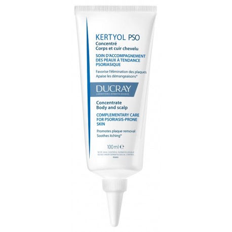 Ducray Kertyol PSO Concentrato corpo e cuoio capelluto per placche da psoriasi 100 ml