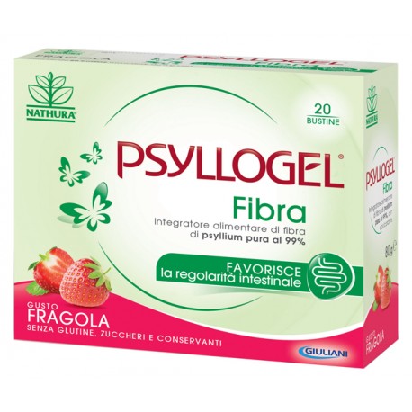 Psyllogel Fibra 20 Bustine Gusto Fragola - Integratore per il transito intestinale