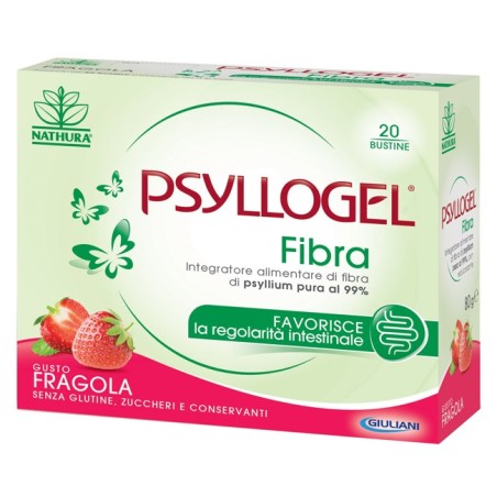 Psyllogel Fibra 20 Bustine Gusto Fragola - Integratore per stitichezza Psyllogel Fibra 20 Bustine Gusto Fragola - Integratore per stitichezza