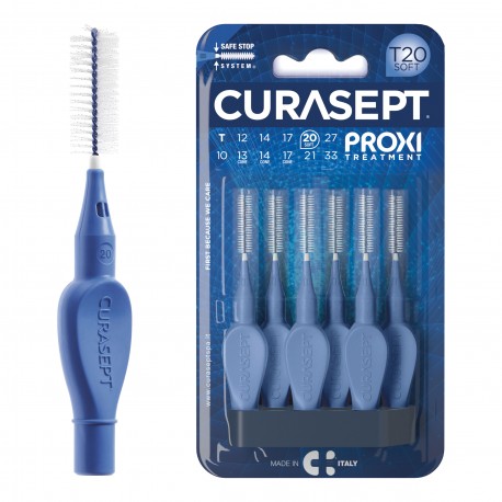 Curasept Proxi Scovolino T20 ISO 6 Soft per Spazi Dentali Ampi 6 pezzi