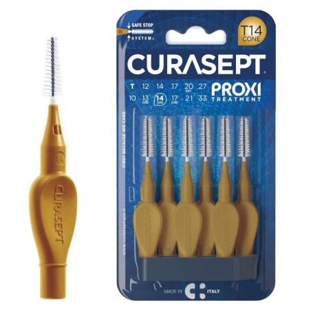 Curasept Proxi Scovolino T14 ISO 4 Cone per Spazi Dentali Ampi 6 pezzi Curasept Proxi Scovolino T14 ISO 4 Cone per Spazi Dentali Ampi 6 pezzi