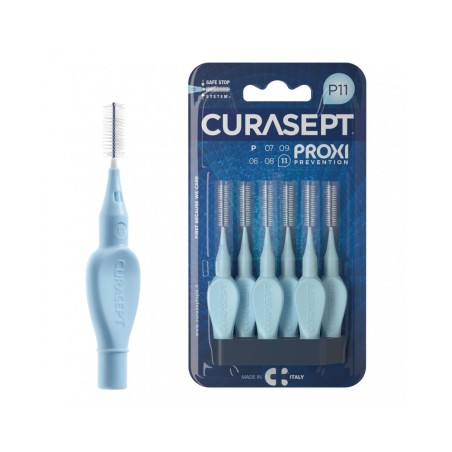 Curasept Proxi Scovolino Prevention P11 ISO 3 per Spazi dentali più stretti 6 pezzi Curasept Proxi Scovolino Prevention P11 ISO 3 per Spazi dentali più stretti 6 pezzi