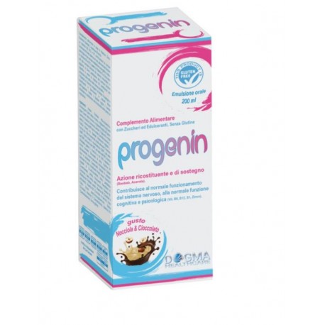 Progenin Integratore Ricostituente Gusto Nocciola e Cioccolato 200ml