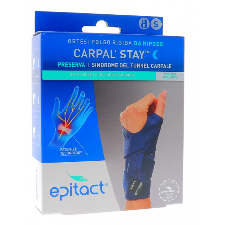 Epitact Carpal Stay Ortesi Polso Rigida da Riposo - Destro Taglia S