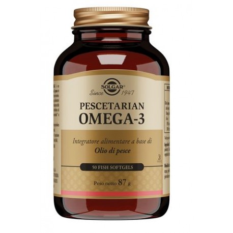Solgar Pescetarian Omega 3 - Integratore di omega 3 50 perle softgel