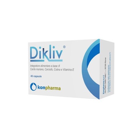 Konpharma Dikliv integratore per il benessere della funzionalità epatica 40 capsule Konpharma Dikliv integratore per il benessere della funzionalità epatica 40 capsule