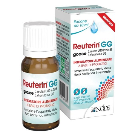 Noos Reuterin GG Gocce Integratore di Probiotici per l'intestino 10ml Noos Reuterin GG Gocce Integratore di Probiotici per l'intestino 10ml