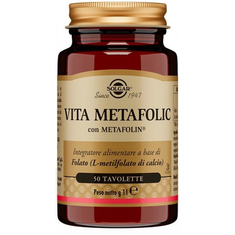 Solgar Vita Metafolic integratore di acido folico 50 tavolette