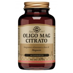 Solgar Oligo Mag Citrato - Integratore di magnesio 60 tavolette