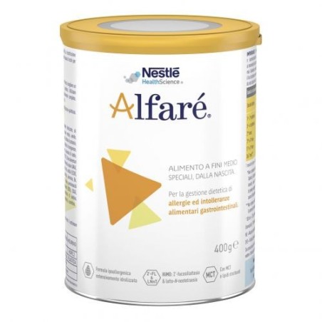 Nestlé Alfaré Alimento in Polvere per Neonati e Lattanti Allergici alle Proteine del Latte 400g Nestlé Alfaré Alimento in Polvere per Neonati e Lattanti Allergici alle Proteine del Latte 400g