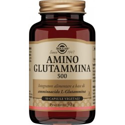 Solgar Amino Glutammina 500 integratore per il sistema immunitario 50 capsule