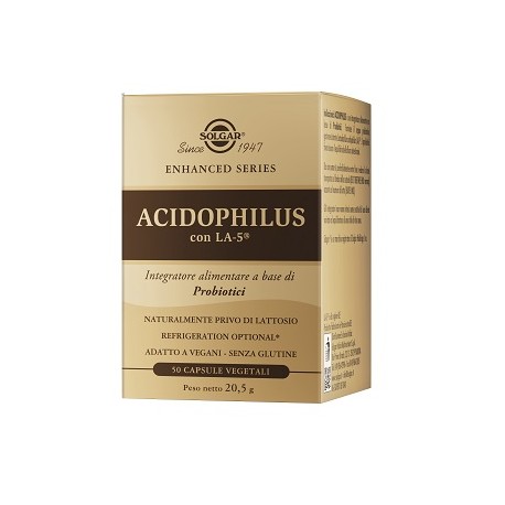 Solgar Acidophilus integratore per la flora intestinale 50 capsule vegetali