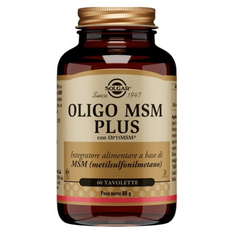 Solgar Oligo MSM Plus integratore per unghie e capelli 60 tavolette