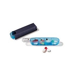 Qualifarma Pilbox Unit Portapillole giornaliero a 4 scomparti