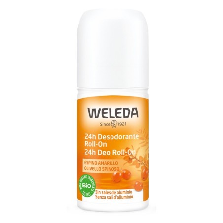 Weleda 24h Deo Roll-on Olivello Spinoso deodorante senza sali di alluminio 50 ml Weleda 24h Deo Roll-on Olivello Spinoso deodorante senza sali di alluminio 50 ml