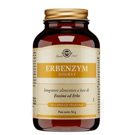 Solgar Erbenzym Digest integratore per digestione e intestino 90 capsule Solgar Erbenzym Digest integratore per digestione e intestino 90 capsule
