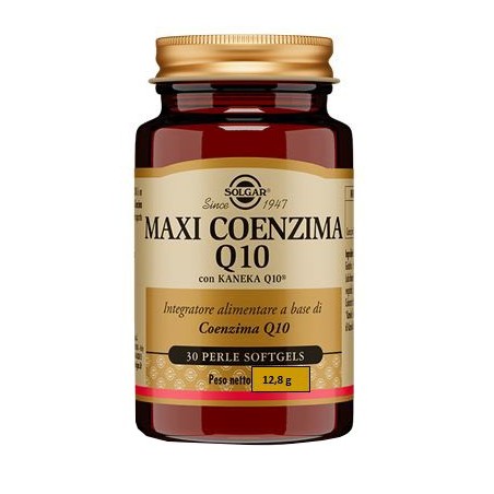 Solgar Maxi Coenzima Q10 integratore antiossidante 30 perle Solgar Maxi Coenzima Q10 integratore antiossidante 30 perle