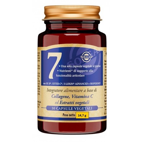 Solgar 7 integratore di collagene, vitamina C ed estratti erbali 30 capsule