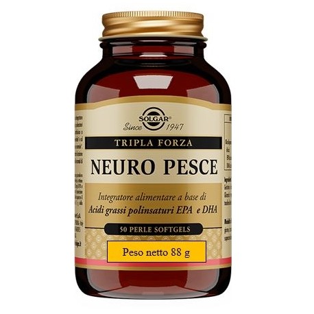 Solgar Neuro Pesce - Integratore di olio di pesce 50 perle softgel