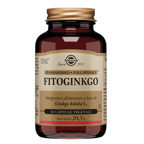 Solgar Fito Ginkgo integratore energizzante 60 capsule vegetali