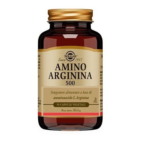 Solgar Amino Arginina 500 integratore per disfunzione erettile 50 capsule Solgar Amino Arginina 500 integratore per disfunzione erettile 50 capsule