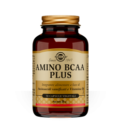 Solgar Amino BCAA Plus integratore di aminoacidi ramificati 50 capsule