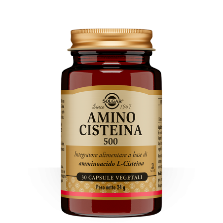 Solgar Amino Cisteina 500 integratore per capelli e unghie 30 capsule Solgar Amino Cisteina 500 integratore per capelli e unghie 30 capsule