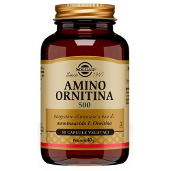 Solgar Amino Ornitina 500 integratore depurativo 50 capsule vegetali