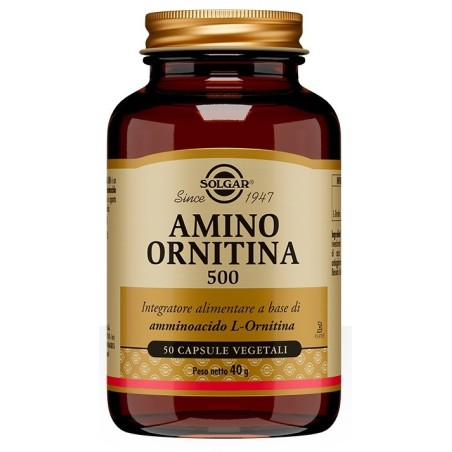 Solgar Amino Ornitina 500 integratore depurativo 50 capsule vegetali Solgar Amino Ornitina 500 integratore depurativo 50 capsule vegetali
