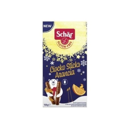Schar Choco Stick Orange snack senza glutine cioccolato e arancia 150 g Schar Choco Stick Orange snack senza glutine cioccolato e arancia 150 g