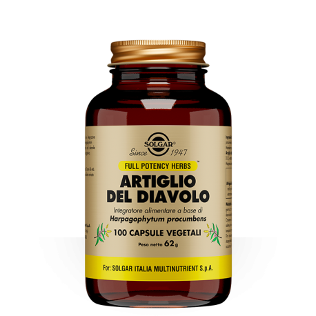 Solgar Artiglio del Diavolo 100 capsule - Integratore per il benessere articolare