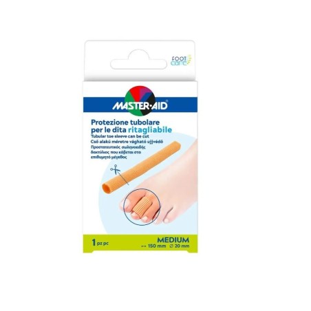 Master-Aid Protezione tubolare per dita ritagliabile 15 cm taglia M Master-Aid Protezione tubolare per dita ritagliabile 15 cm taglia M