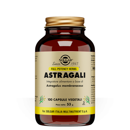 Solgar Astragali 100 capsule - Integratore per il sistema immunitario Solgar Astragali 100 capsule - Integratore per il sistema immunitario