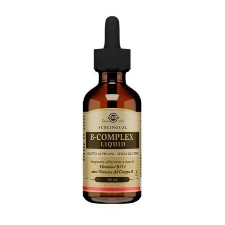 Solgar B Complex Liquid - Integratore di vitamina B12 in gocce 56 ml Solgar B Complex Liquid - Integratore di vitamina B12 in gocce 56 ml