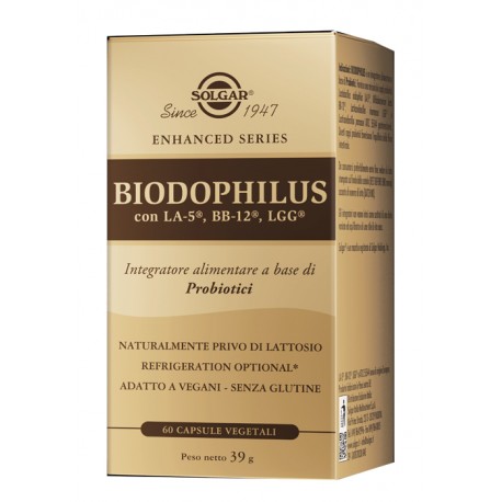 Solgar Biodophillus integratore a base di Probiotici 60 capsule vegetali