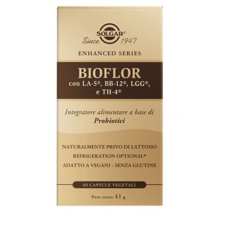 Solgar Bioflor integratore per la flora intestinale 60 capsule vegetali