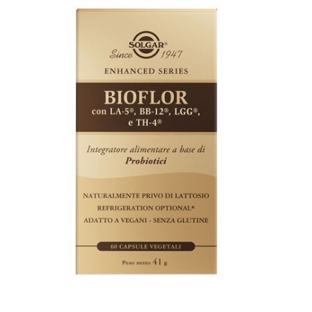 Solgar Bioflor integratore per la flora intestinale 60 capsule vegetali Solgar Bioflor integratore per la flora intestinale 60 capsule vegetali