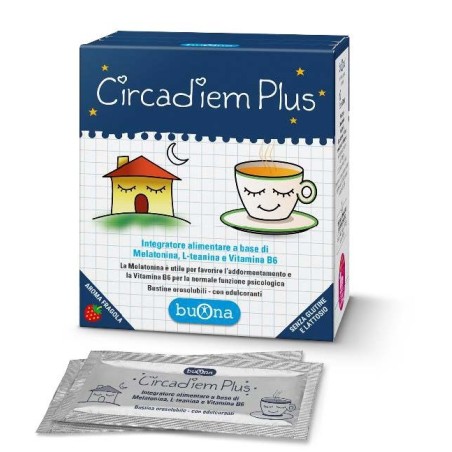 Circadiem Plus integratore per favorire l'addormentamento 20 bustine Circadiem Plus integratore per favorire l'addormentamento 20 bustine