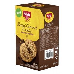 Schar Salted Caramel Cookies biscotti senza glutine latte cioccolato e caramello 150 g