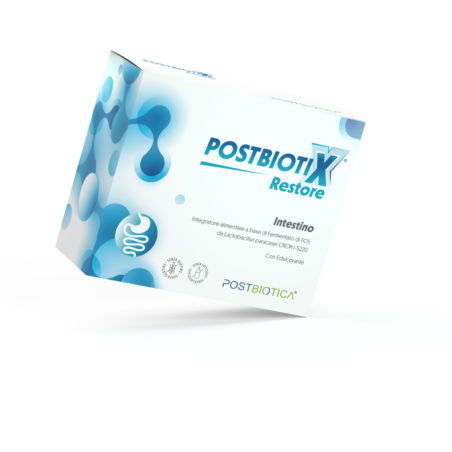 Postbiotica Postbiotix Restore integratore con lactobacillus paracasei 20 bustine Postbiotica Postbiotix Restore integratore con lactobacillus paracasei 20 bustine