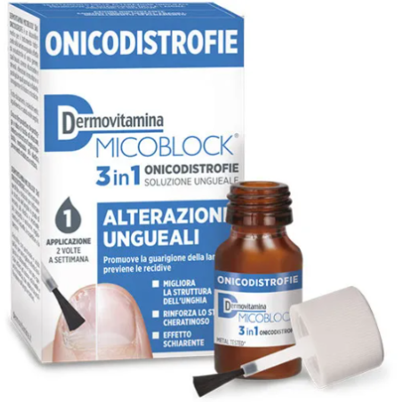 DERMOVITAMINA MICOBLOCK 3IN1 ONICODISTROFIE 7 ML DERMOVITAMINA MICOBLOCK 3IN1 ONICODISTROFIE 7 ML