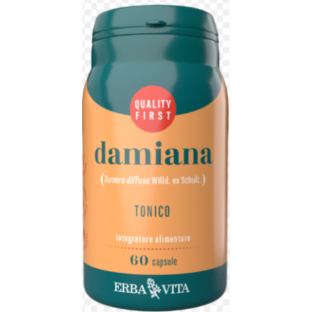 Erba Vita Damiana integratore tonico 60 capsule Erba Vita Damiana integratore tonico 60 capsule