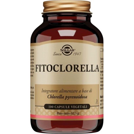 Solgar Fitoclorella - Integratore antiossidante e depurativo 100 capsule vegetali Solgar Fitoclorella - Integratore antiossidante e depurativo 100 capsule vegetali