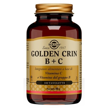Solgar Golden Crin B+C 100 tavolette integratore per i capelli Solgar Golden Crin B+C 100 tavolette integratore per i capelli
