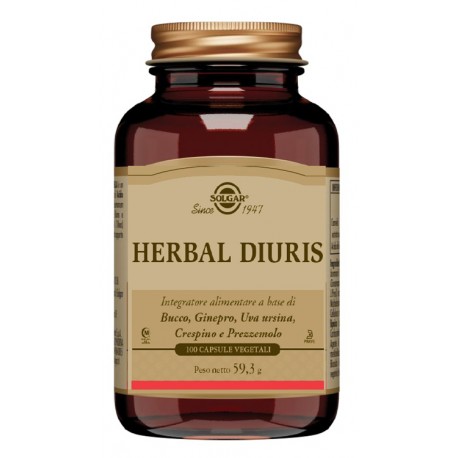 Solgar Herbas Diuris - Integratore per il benessere delle vie urinarie 100 capsule vegetali