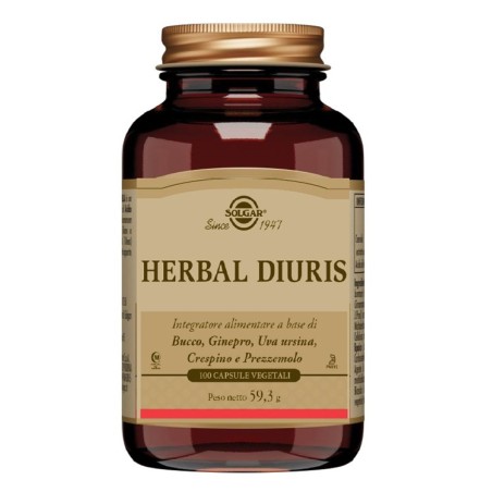Solgar Herbas Diuris - Integratore per il benessere delle vie urinarie 100 capsule vegetali Solgar Herbas Diuris - Integratore per il benessere delle vie urinarie 100 capsule vegetali
