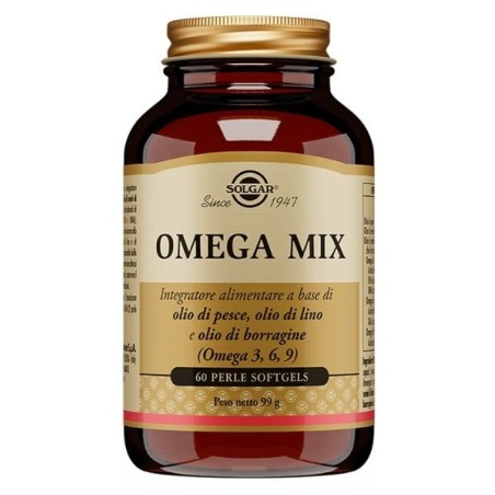 Solgar Omega Mix - Integratore di omega 3, 6 e 9 - 60 perle Solgar Omega Mix - Integratore di omega 3, 6 e 9 - 60 perle