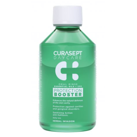 CURASEPT DAYCARE COLLUTORIO PROTECTION BOOSTER HERBAL INVESION 100 ML CURASEPT DAYCARE COLLUTORIO PROTECTION BOOSTER HERBAL INVESION 100 ML