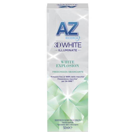 AZ 3D White Illuminate White Explosion Dentifricio rivitalizzante contro le macchie 50 ml